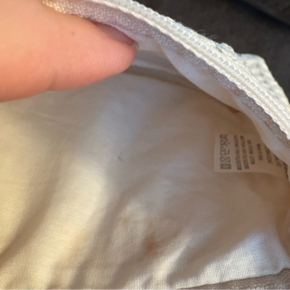 Zippered Pouch Bag Italy Cotton Switzerland Souvenir Embroidery Edelweiss Flower - Picture 5 of 6